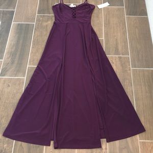 Wild Daisy Dark Purple Maxi Dress
